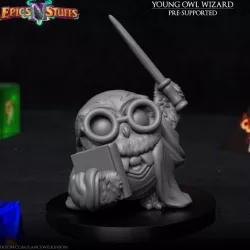$2.99Young Owlkin Wizard Miniature - Pre-Supported