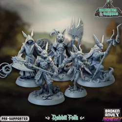 $22.00Warriors and Warrens- Rabbit Folk Complete Set