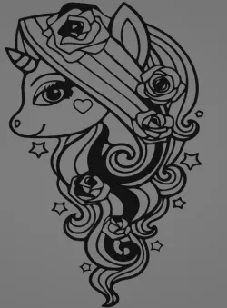 2D Beauty unicorn