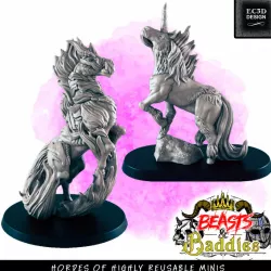 $3.00Support-Free Unicorn and Nightmare [Beasts and Baddies]