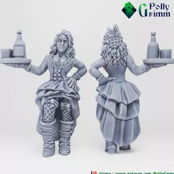 $3.00Tabletop historic miniature. Wild west set. Saloon girl