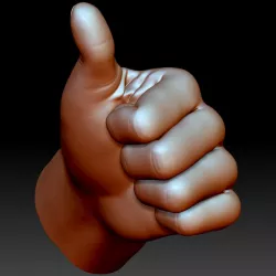 $3.00Thumb up hand sign gesture male
