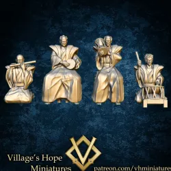 $3.00traditional japanese musician / musical band