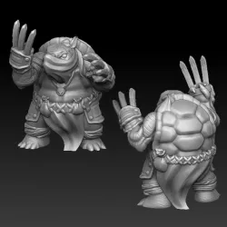 $3.00Turtle warror with battle claws