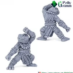 $3.50Tabletop fantasy miniature. Frogfolk grung set. Monk