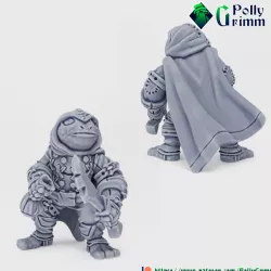 $3.50Tabletop fantasy miniature. Frogfolk grung set. Rogue thief