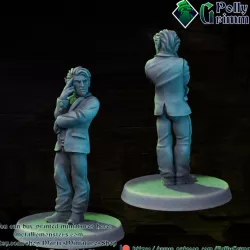 $3.50Tabletop miniature sci-fi cyberpunk fantasy. Elf businessman
