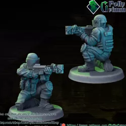 $3.50Tabletop miniature sci-fi cyberpunk fantasy. SWAT soldier