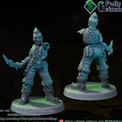 $3.50Tabletop miniature sci-fi cyberpunk fantasy. Wild girl. Warrior, criminal