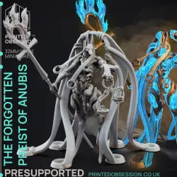 $3.50The forgotten Priest of Anubis - Presupported - 32mm scale - D&D