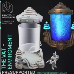 $3.50The Vats - Frankensteins Lab Enviroment - 32mm scale - PRESUPPORTED