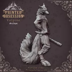 $3.50Volpine Archon - Fox Trickster - Heaven Hath No Fury - 32mm scale [Pre-supported]