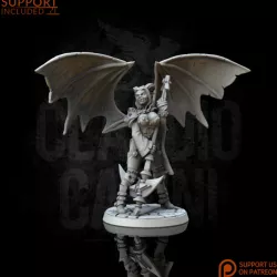 $3.90Female vampire succubus with scythe (0057)