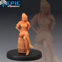 $3.90Tavern Waitress Sitting / Villager / Female Human Character