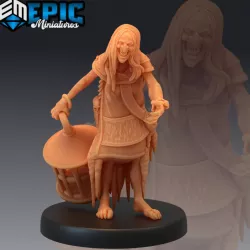 $3.90Winter Hag Baby Cage / Blue Ice Witch / Arctic Old Woman