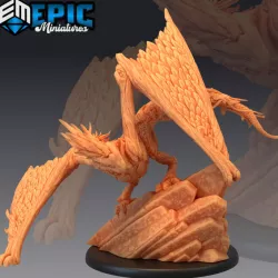 $3.90Wood Wyvern Attacking / Jungle & Forest Drake / Plant Dragon