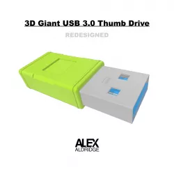 3D Giant USB 3.0 Thumb Drive Redesign