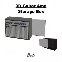 3D Guitar Amp Storage Box