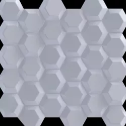 3D Hexagon Panel