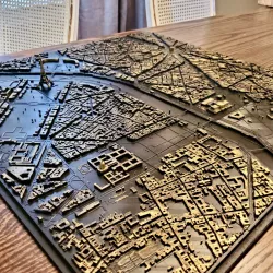 3D Paris | Digital Files | 3D STL File | Paris 3D Map | 3D City Art | 3D Printed Landmark | Model of Paris Skyline | 3D Art