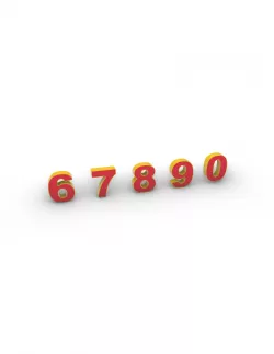 3D print - NUMBERS - 5, 7, 8, 9 and 0 - 250mm