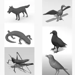 3d printable animals bundle