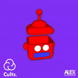 3D Robot Head Storage Container