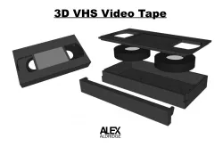 3D VHS Video Tape