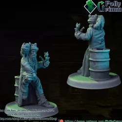 $4.00Tabletop miniature sci-fi cyberpunk fantasy. Old cat street shaman