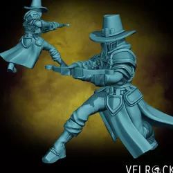 $4.00Witch Hunter Cleric with Crossbow and Rifle (Female) (PRESUPPORTED)