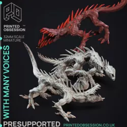 $4.50With Many Voices (3 Models) - SCP "The D&D Incursion - PRESUPPORTED - 32mm Scale