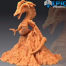 $4.90Volcano Wrym / Wingless Beastly Dragon / Fire Serpent Drake / Burning Land Encounter