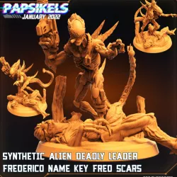 $4.99SYNTHETIC ALIEN DEADLY LEADER FREDERICO NAME KEY FRED SCARS