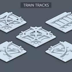 $4.99Train Tracks - Trains & Rails World - STL files for 3D printing