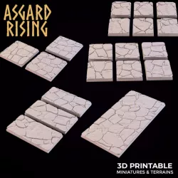 $5.00STONE FLOOR THEME Square and Rectangle bases SET PRESUPPORTED