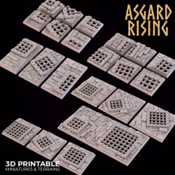 $5.00TEMPLE DUNGEON THEME Square and Rectangle bases SET PRESUPPORTED