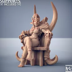 $5.00Trixia the Hobgoblins Queen (Fantasy Pinup) & Throne