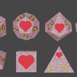 $5.00Valentine's Day Sharp Dice Set