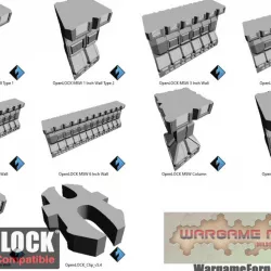 $5.00Wall Expansion Set OpenLOCK Modular Sci-Fi, 28mm