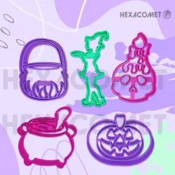 5 CUTTER COOKIE CUTTER COOKIE CUTTER HALLOWEEN COOKIE CUTTERS