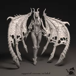 $6.00Succubus (1 inch/25 mm base, 1.25 inch/32 mm height and 2 inch/50 mm base, 75mm/3 inch height miniature)
