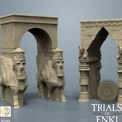 $6.00Sumerian & Assyrian Arches and walls with Lamassu