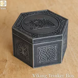 $6.00Viking Trinket Box - Hexagonal