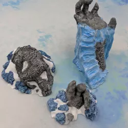 $7.50"The Warden" Buried Frozen Statue [Support-free]