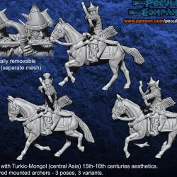 $7.50Turko-Mongol Dark Elfs - Light mounted archers