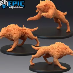 $8.90Warg Set / Wild Creature / Dire Wolf Beast / Classic Encounter