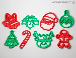 8 CUTTER COOKIE CUTTER COOKIE CUTTER CHRISTMAS COOKIE CUTTERS
