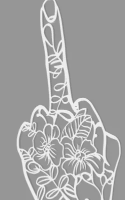 ABCDEF u middle finger.