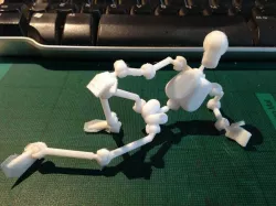 anatomically correct poseable action figure for drawing