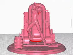 Android 17 Korean version of fan art 3D print modelint model  300mm